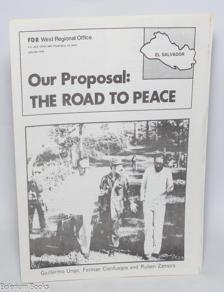 Cat.No: 330037 Our Proposal: The Road to Peace