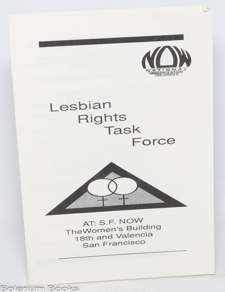 Cat.No: 330049 Lesbian Rights Task Force at S.F. NOW, TheWomen's [sic] Building