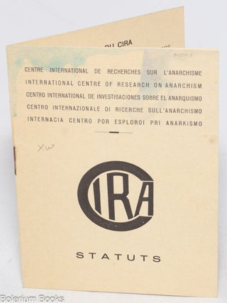 Cat.No: 330330 CIRA [Centre International de Recherches sur L'Anarchisme] Status