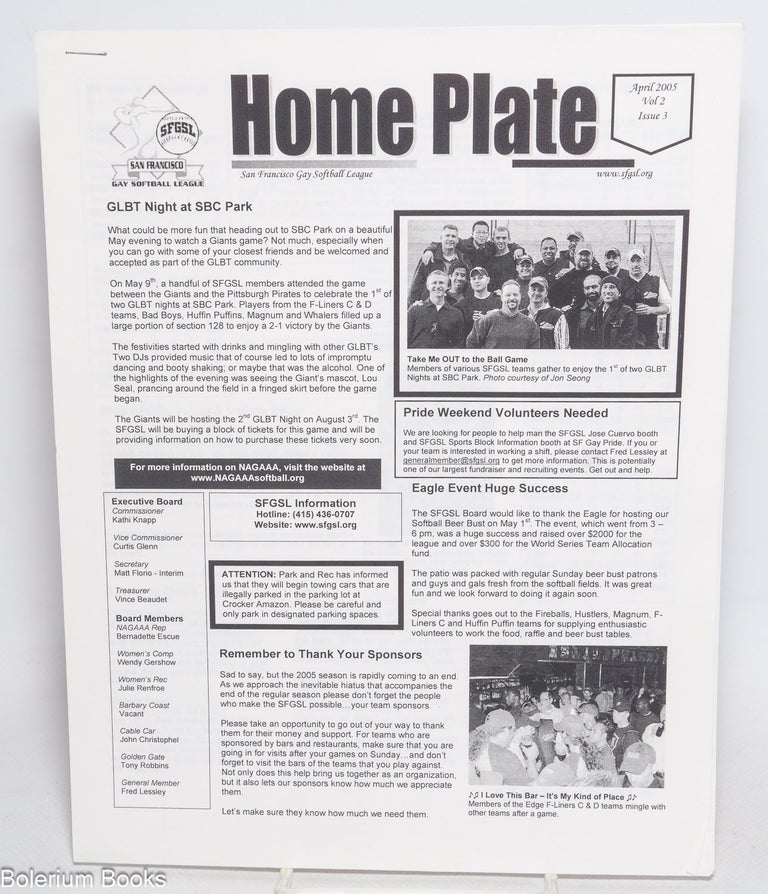 Cat.No: 330455 Home Plate: vol. 2, #3, April 2005