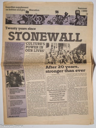 Cat.No: 330488 Twenty Years Since Stonewall: Guardian supplement on lesbian & gay...