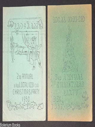Cat.No: 330685 [Programs for two Christmas parties of Local 1031, CIO