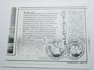 Cat.No: 330762 P.I.G.J.O. [leaflet