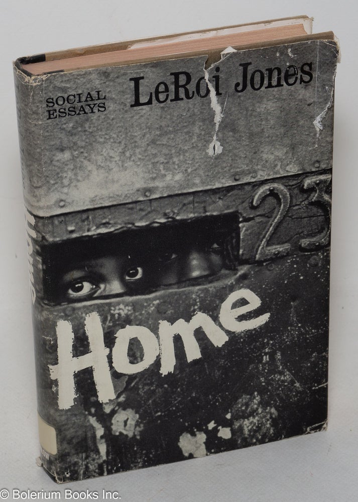 Cat.No: 33082 Home: social essays. LeRoi Jones, Amiri Imamu Baraka.