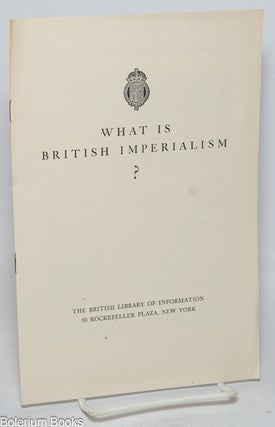 Cat.No: 330925 What is British Imperialism?