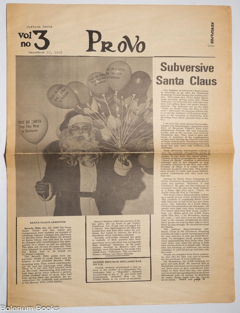 Cat.No: 331059 Provo; vol. 3, no. 3 (December 25, 1967)