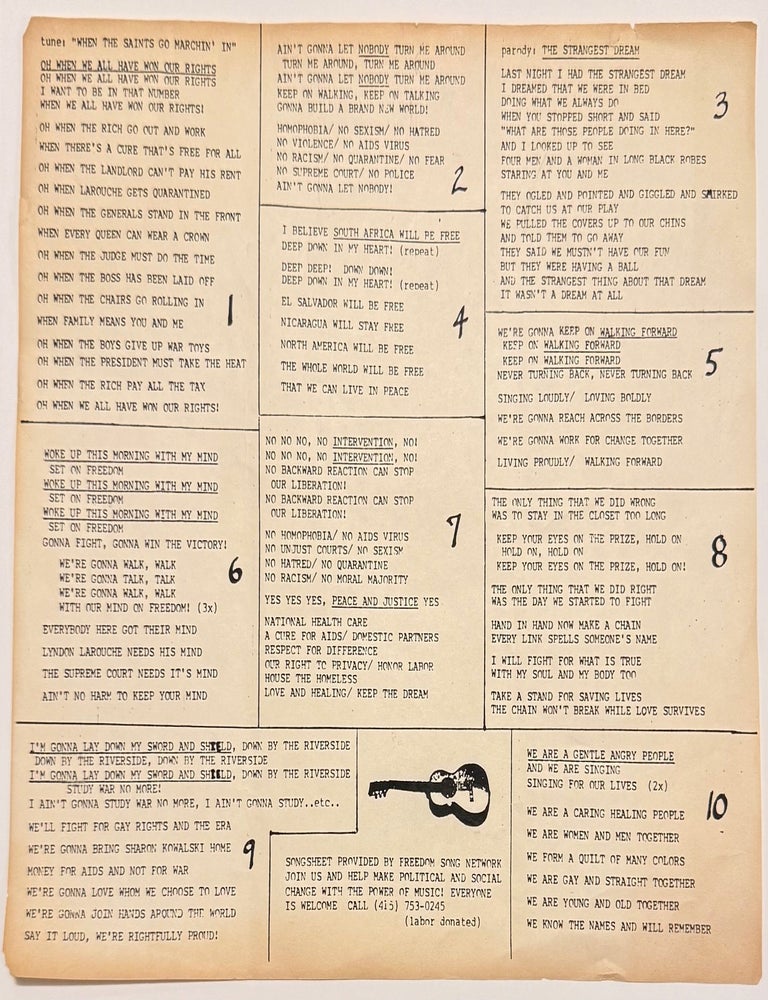 Cat.No: 331083 [Freedom Song Network song sheet]