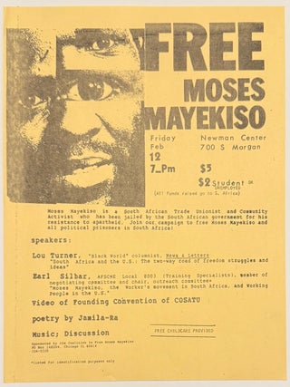 Cat.No: 331085 Free Moses Mayekiso [handbill