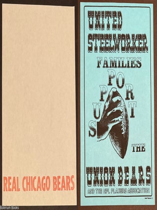 Cat.No: 331100 United Steelworker families support the Union Bears and the NFL Players...