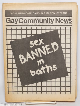 Cat.No: 331267 GCN: Gay Community News; the weekly for lesbians and gay males; vol. 11,...