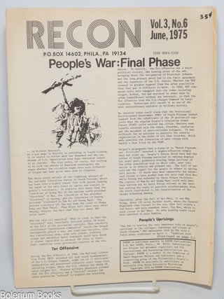 Cat.No: 331286 Recon. Vol. 3, no. 6 June, 1975