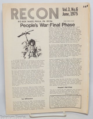 Cat.No: 331286 Recon. Vol. 3, no. 6 June, 1975