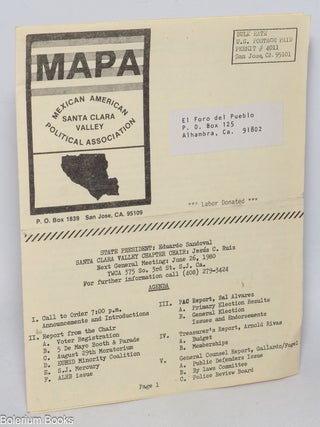Cat.No: 331337 Mexican-American Political Association, Santa Clara Valley