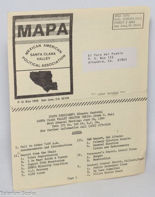 Cat.No: 331337 Mexican-American Political Association, Santa Clara Valley