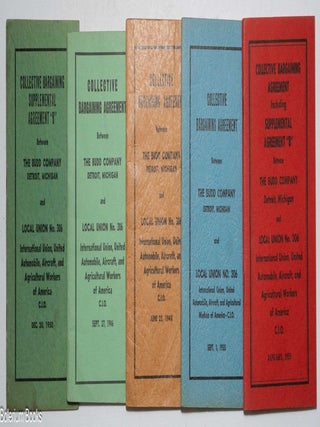 Cat.No: 331624 [Five collective bargaining booklets between The Budd Company and Local...