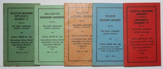 Cat.No: 331624 [Five collective bargaining booklets between The Budd Company and Local...