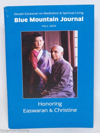 Cat.No: 332056 Blue Mountain Journal - Eknath Easwaran on Meditation & Spiritual...