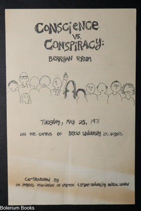 Cat.No: 332191 Conscience vs. Conspiracy: Berrigan Forum, Tuesday, May 25, 1971