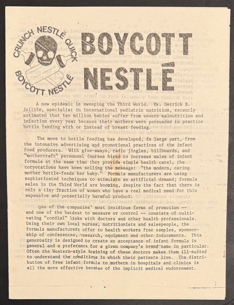 Cat.No: 332558 Boycott Nestl&eacute;