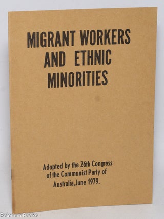 Cat.No: 332620 Migrant workers and ethnic minorities
