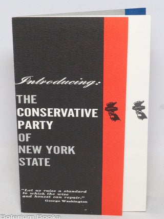 Cat.No: 332732 Introducing: The Conservative Party of New York State