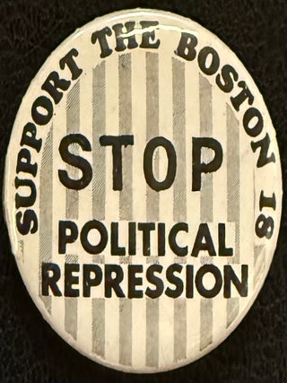 Cat.No: 333263 Support the Boston 18. Stop political repression [pinback button