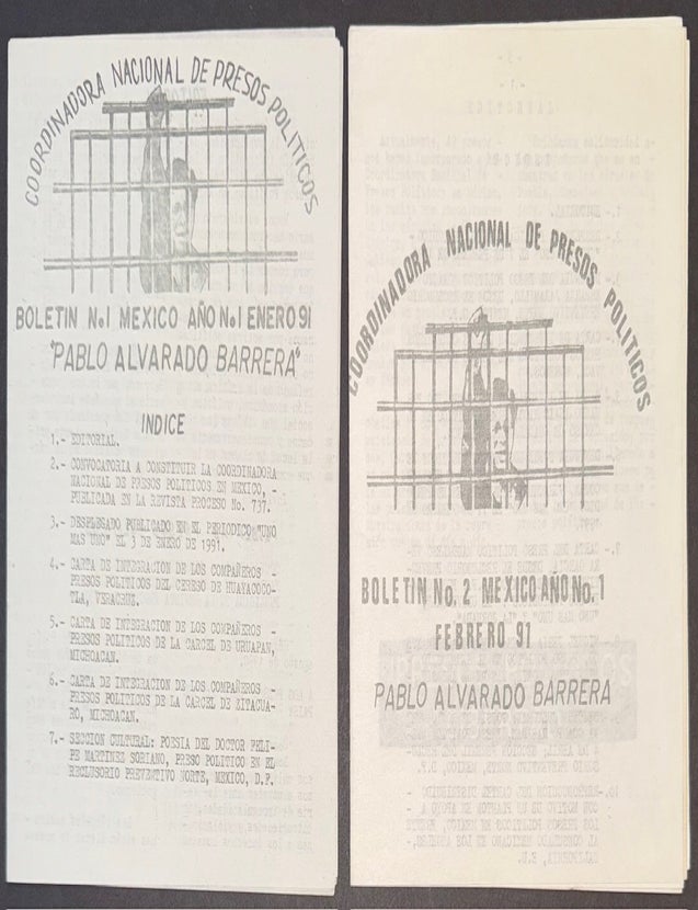Cat.No: 333282 Coordinadora Nacional de Presos Politicos. Boletin No. 1, 2, 3 [three issues]