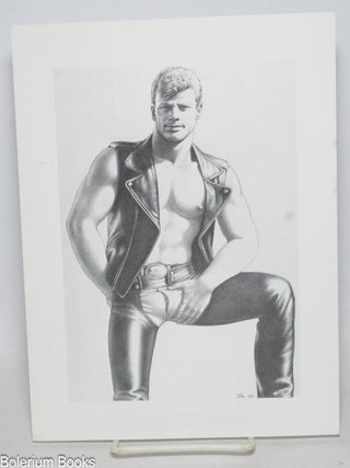 Cat.No: 333291 Untitled illustration of a Leatherman in leather vest and biker pants...