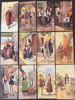 Cat.No: 333371 Jugoslavenske Nar. Nosnje / Costumes Yugoslaves [set of 12 postcards...