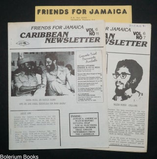 Cat.No: 333437 Friends for Jamaica Caribbean Newsletter [two issues