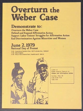 Cat.No: 333905 Overturn the Weber Case [handbill