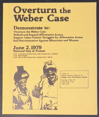 Cat.No: 333905 Overturn the Weber Case [handbill