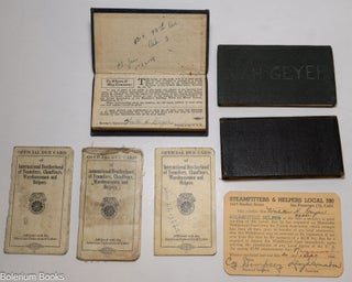 Cat.No: 334172 [7 items from union member Walter H. Geyer of the Steamfitters &...