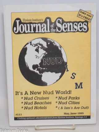 Cat.No: 334280 Elysium Institute's Journal of the Senses #111 (May, June 1995). Ed...