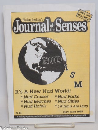 Cat.No: 334280 Elysium Institute's Journal of the Senses #111 (May, June 1995). Ed...