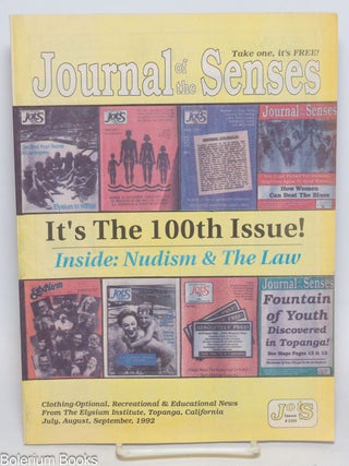 Cat.No: 334282 Elysium Institute's Journal of the Senses #100 (July, August,...