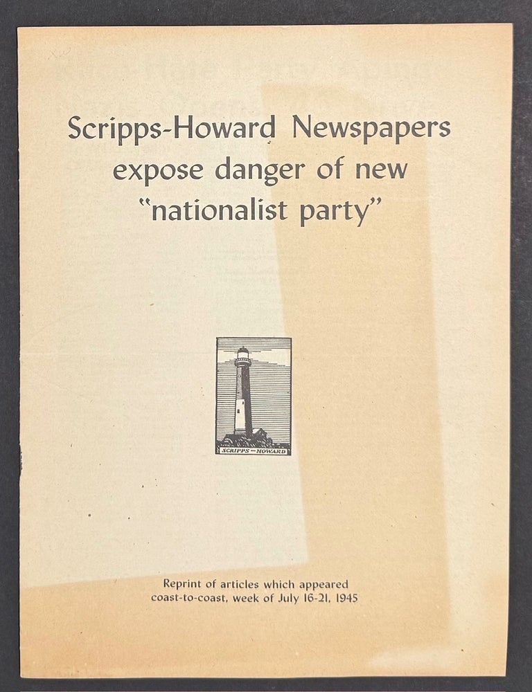 Cat.No: 334460 Britain's Colour Problem: Union Movement's answer [handbill