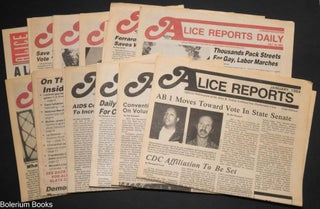 Cat.No: 334711 Alice Reports: official publication of the Alice B. Toklas Lesbian/Gay...