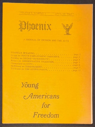Cat.No: 335692 Phoenix: a journal of opinion and the arts. Vol. 1 no. 3 (April 30, 1969