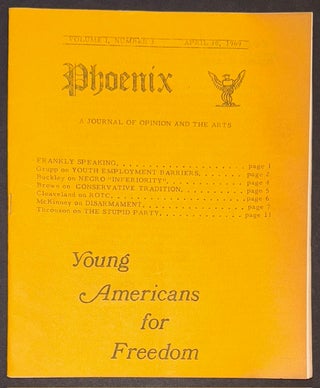 Cat.No: 335692 Phoenix: a journal of opinion and the arts. Vol. 1 no. 3 (April 30, 1969
