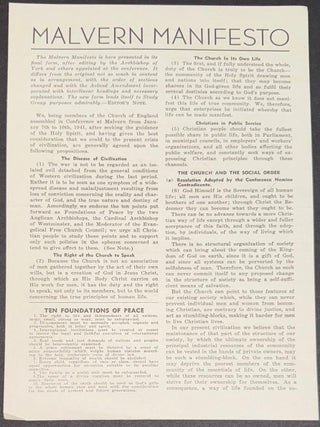 Cat.No: 335695 Malvern Manifesto