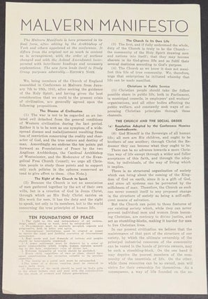 Cat.No: 335695 Malvern Manifesto