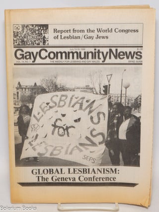 Cat.No: 335699 GCN: Gay Community News; the weekly for lesbians and gay males; vol. 14,...