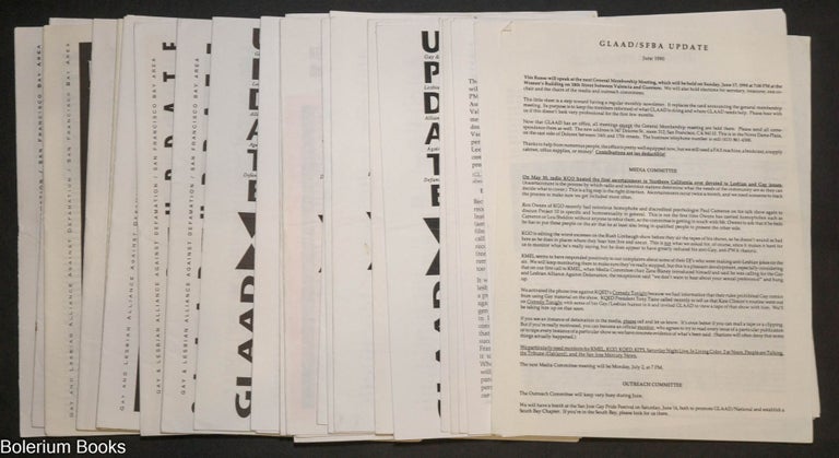 Cat.No: 335709 GLAAD/SFBA Update: 28 issue broken run, June 1990 - May