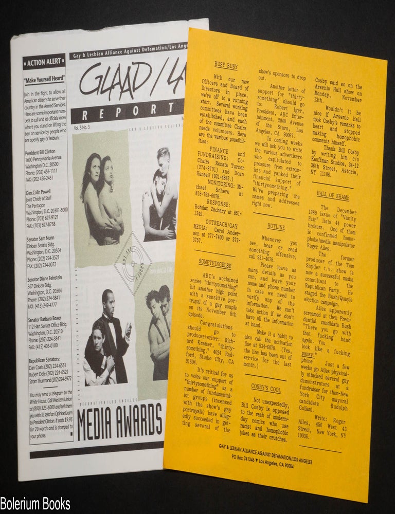 Cat.No: 335711 GLAAD/LA Reports: two issues