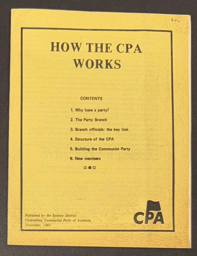 Cat.No: 335743 How the CPA works