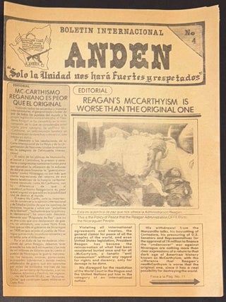 Cat.No: 335746 Boletin Internacional ANDEN. No. 4 (March-April 1985