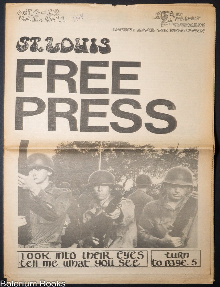 Cat.No: 335784 St. Louis Free Press, Vol. 1, No. 11 (Oct. 4-18)