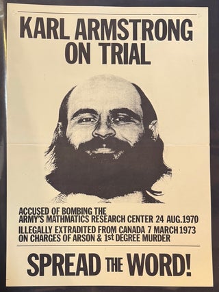 Cat.No: 335978 Karl Armstrong on Trial [poster