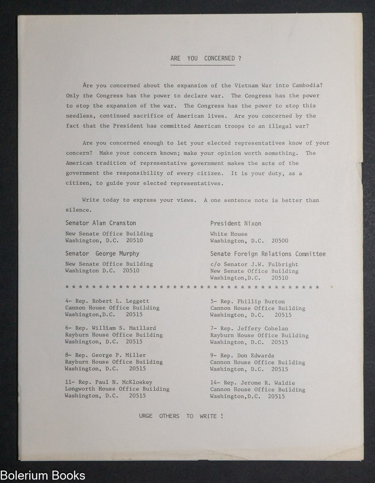 Cat.No: 336113 Are you concerned? [handbill